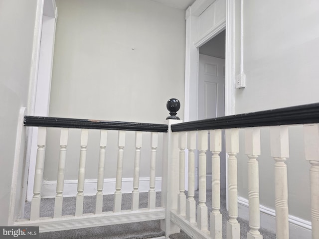 view of stairway