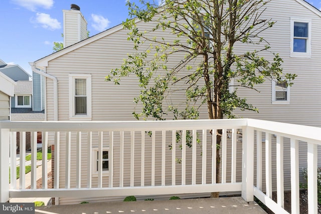 4411 Pembrook Village Dr Unit 101, Alexandria, VA 22309 - exterior space featuring a chimney and a balcony