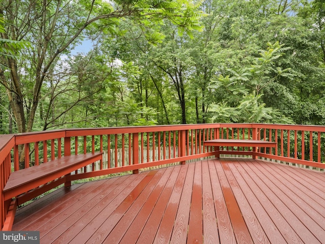 109 Donelson Loop, Stafford, VA 22554 - wooden deck featuring view of wooded area