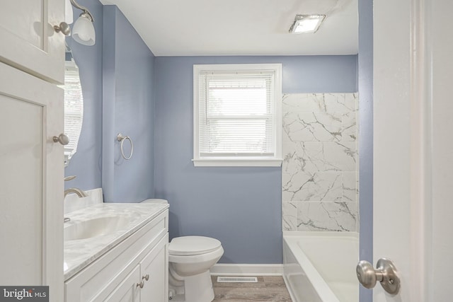 505 University Blvd, Wenonah, NJ 08090 - full bathroom with vanity, toilet, and wood finished floors
