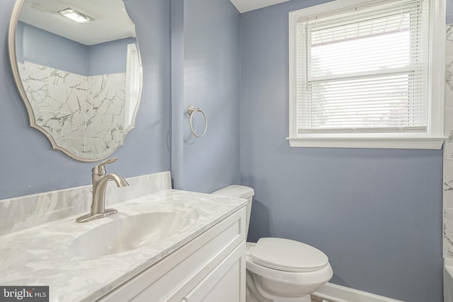 505 University Blvd, Wenonah, NJ 08090 - bathroom featuring vanity, healthy amount of natural light, and toilet