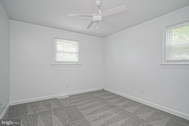 505 University Blvd, Wenonah, NJ 08090 - unfurnished room featuring carpet flooring, baseboards, and ceiling fan
