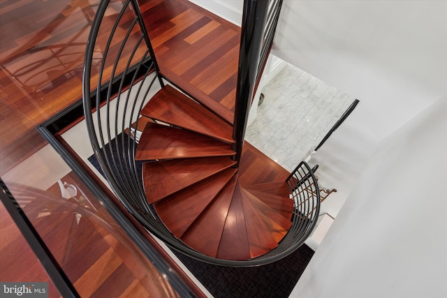 view of stairs