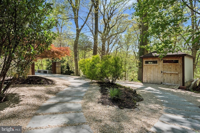 exterior space with driveway