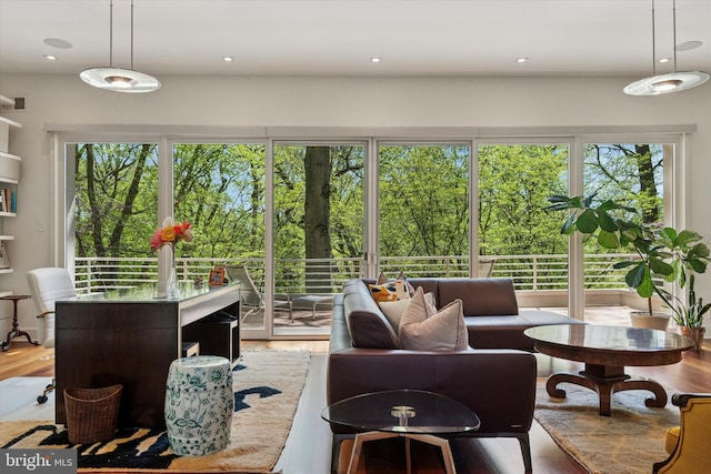 interior space featuring a healthy amount of sunlight