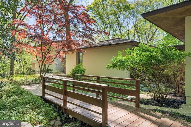 view of wooden terrace