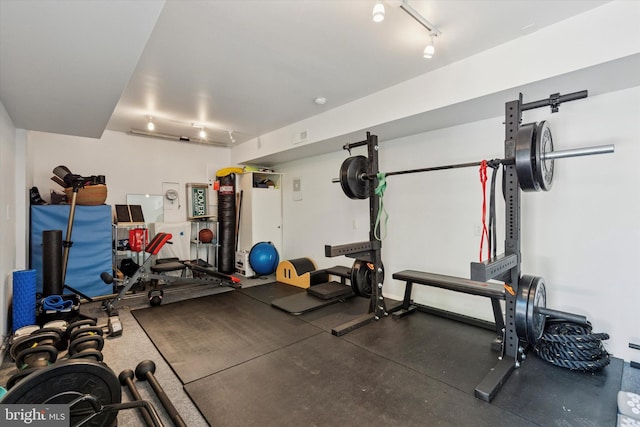 view of exercise area