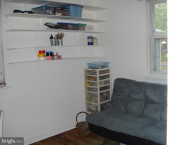 4627 Central Ave NE, Washington, DC 20019 - living area featuring baseboards and wood finished floors