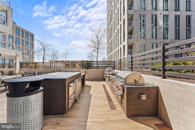 1650 Silver Hill Dr Unit 1706, Mclean, VA 22102 - view of patio with grilling area and exterior kitchen