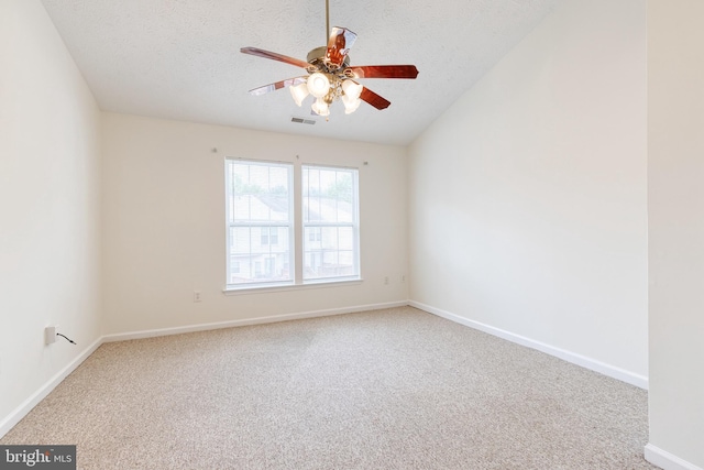 7 Silver Birch Ct, Owings Mills, MD 21117 - empty room with carpet floors, a textured ceiling, and a ceiling fan