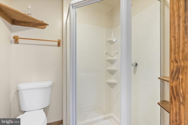 7819 Oak St, Manassas, VA 20111 - bathroom featuring a stall shower and toilet