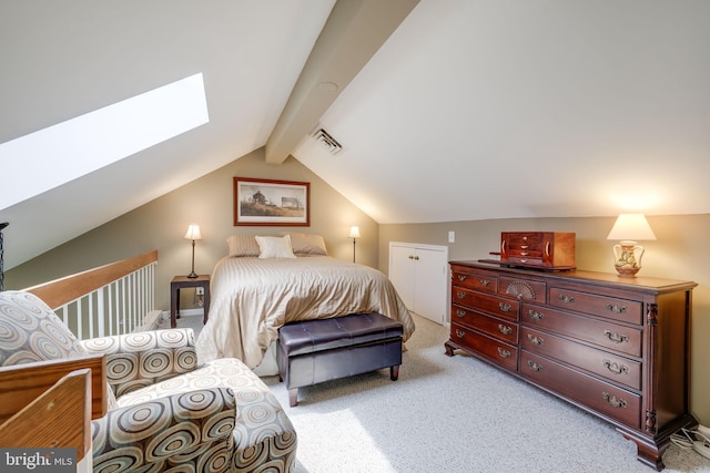 517 Bashford Ln Unit 5, Alexandria, VA 22314 - bedroom featuring light carpet and a skylight