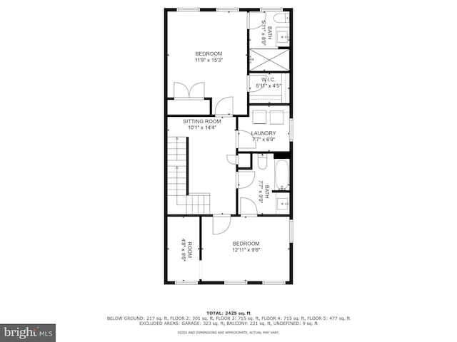 1424 S 4th St, Philadelphia, PA 19147 - floor plan