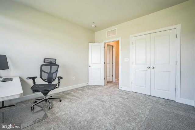 22528 Wilson View Ter, Ashburn, VA 20148 - home office featuring visible vents, carpet flooring, and baseboards