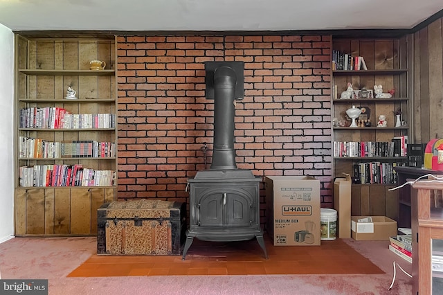 2422 Pinefield Rd, Waldorf, MD 20601 - room details featuring a wood stove