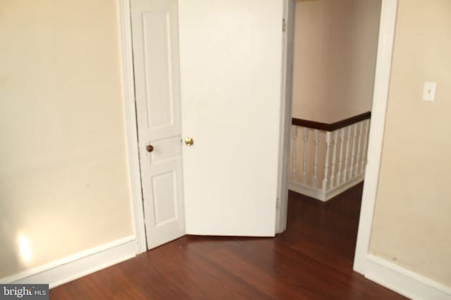 interior space with wood finished floors