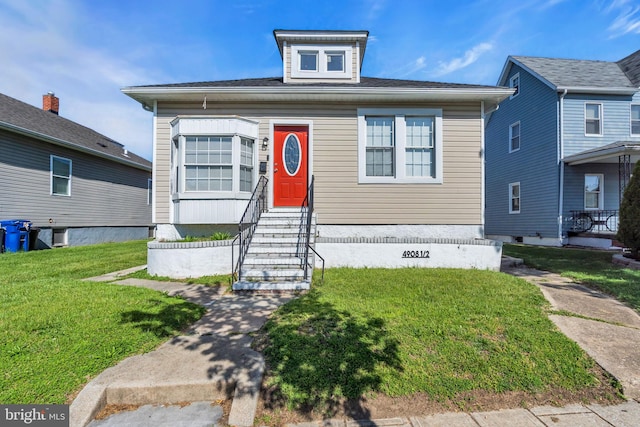 4908-1/2 Harford Rd, Baltimore, MD 21214 - bungalow featuring a front yard and entry steps