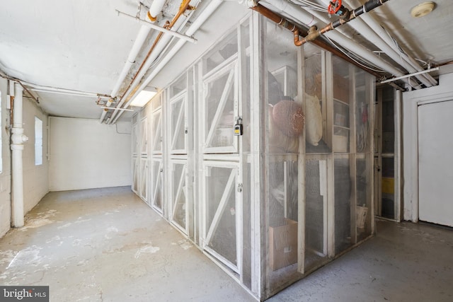 view of basement