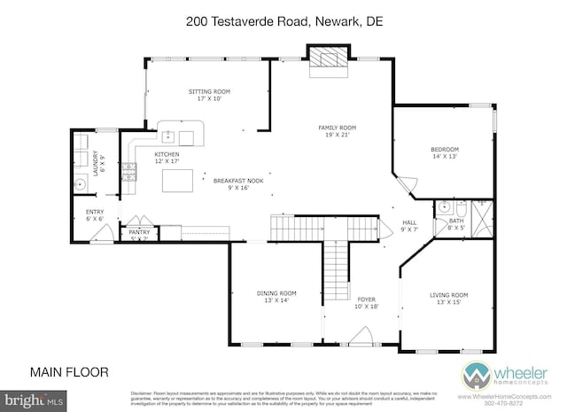 200 W Testaverde Rd, Newark, DE 19702 - room layout