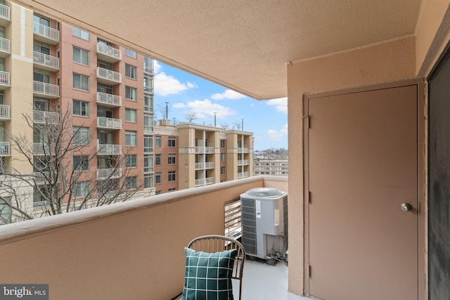 balcony with central AC