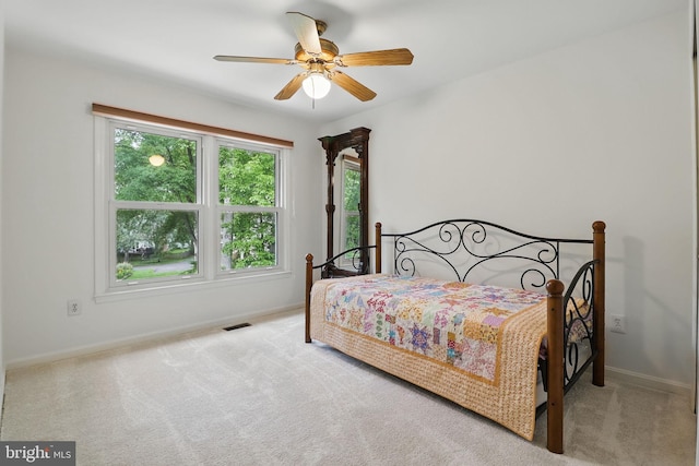 9116 John Way, Fairfax Station, VA 22039 - carpeted bedroom featuring baseboards and a ceiling fan