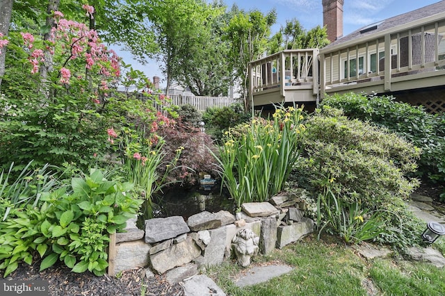 9116 John Way, Fairfax Station, VA 22039 - view of yard featuring a deck