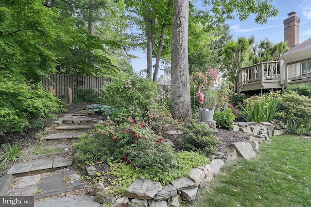 9116 John Way, Fairfax Station, VA 22039 - view of yard with a deck