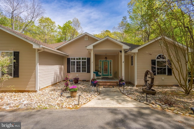 7645 E Longfield Dr, Hebron, MD 21830 - ranch-style house with a shingled roof