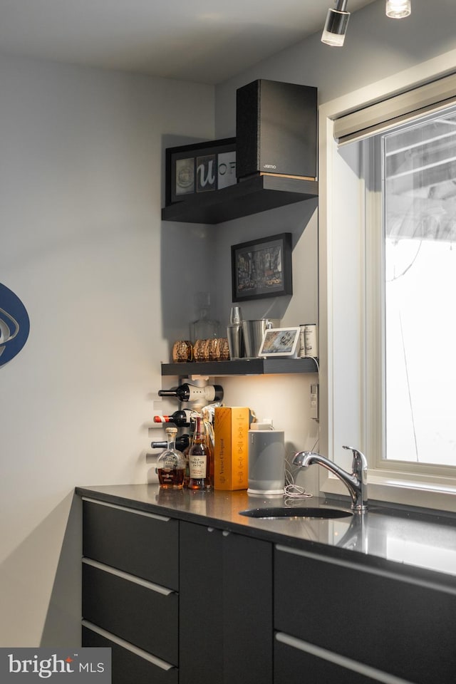 bar with a sink