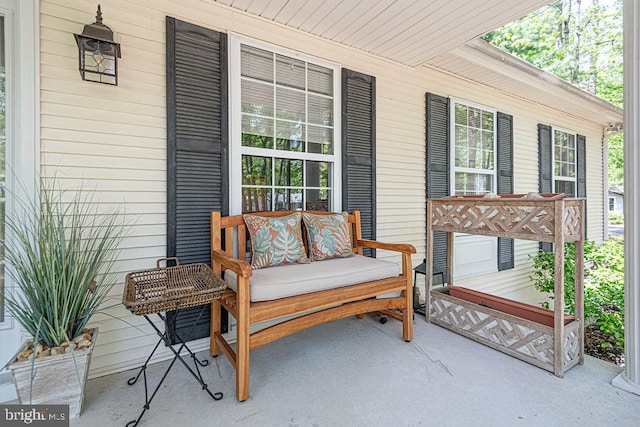 view of patio with covered porch
