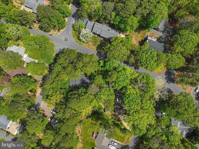 aerial view featuring a residential view