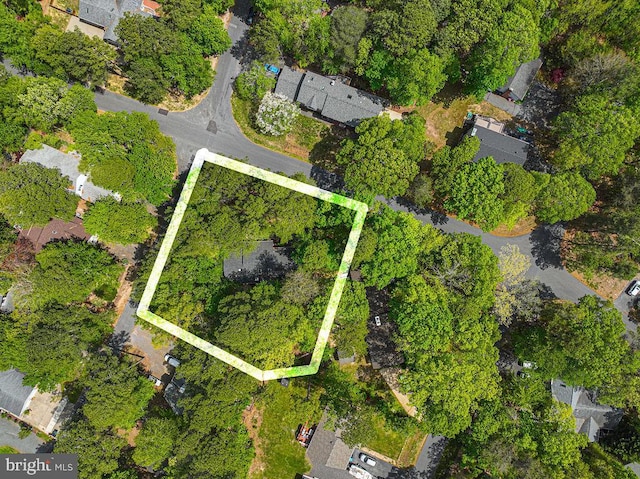 aerial view featuring a residential view