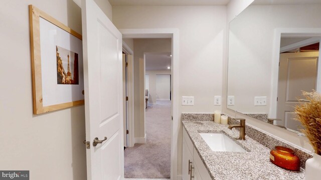 bathroom with vanity