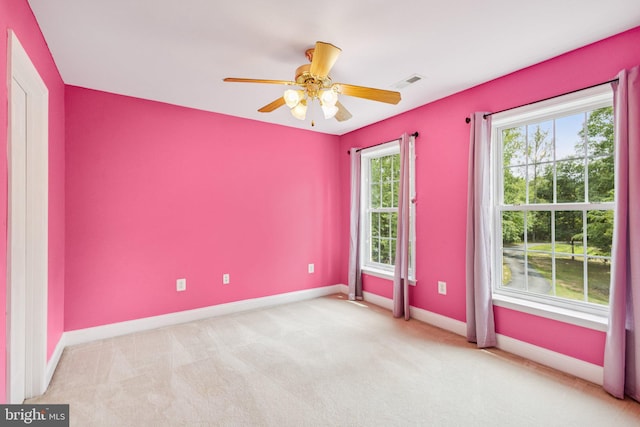 301 Gentle Breeze Cir, Fredericksburg, VA 22406 - carpeted empty room featuring healthy amount of natural light and ceiling fan