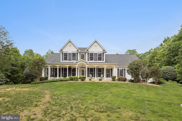 301 Gentle Breeze Cir, Fredericksburg, VA 22406 - traditional-style house featuring a front lawn and a ceiling fan