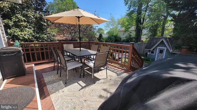 7707 W Dr, Glen Burnie, MD 21060 - deck featuring outdoor dining space