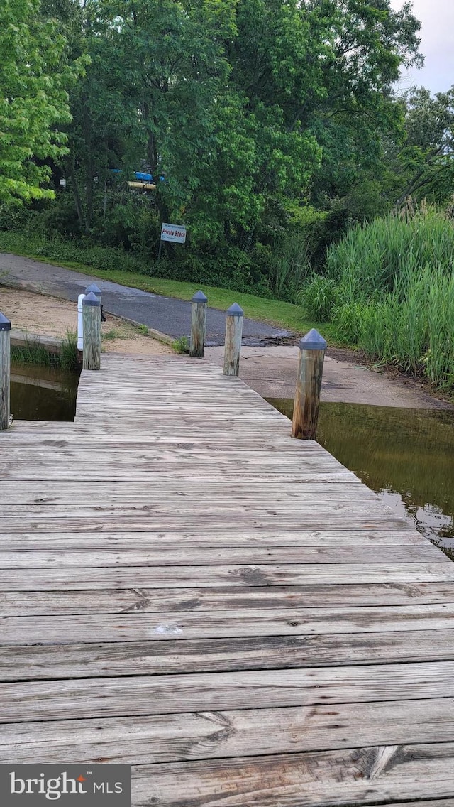 7707 W Dr, Glen Burnie, MD 21060 - dock area featuring a water view