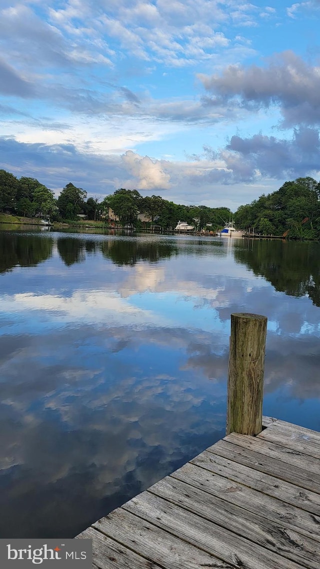 7707 W Dr, Glen Burnie, MD 21060 - dock with a water view