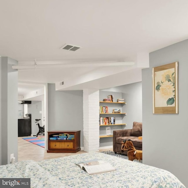 interior space featuring visible vents