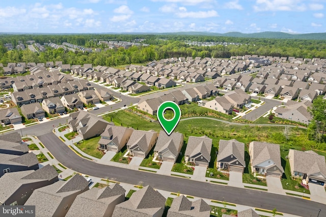 drone / aerial view featuring a residential view