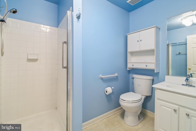 2013 Rudy Serra Dr Unit 2D, Eldersburg, MD 21784 - full bath with tiled shower, baseboards, toilet, and tile patterned flooring
