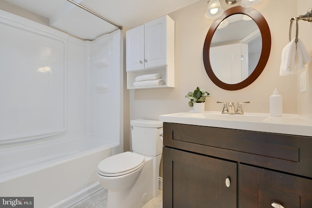 4255 Darleigh Rd, Baltimore, MD 21236 - bathroom featuring toilet, vanity, and shower / washtub combination