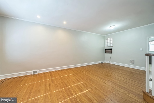 2426 S Chadwick St, Philadelphia, PA 19145 - interior space featuring crown molding, baseboards, wood finished floors, and visible vents