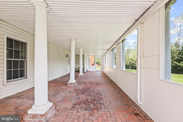 view of patio / terrace featuring covered porch
