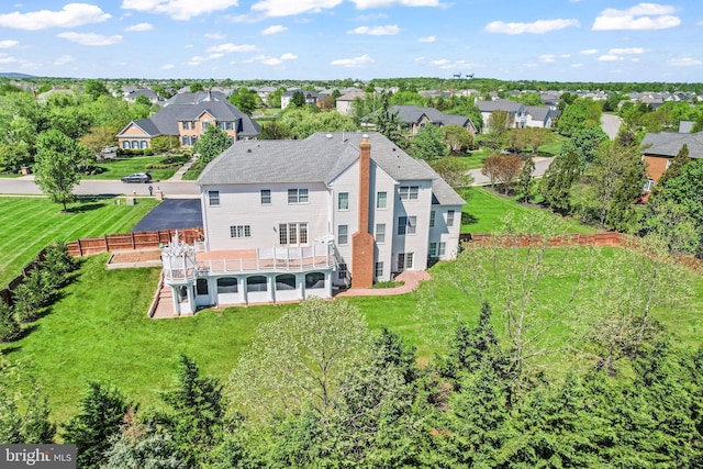 43112 Unison Knoll Cir, Ashburn, VA 20148 - aerial view with a residential view