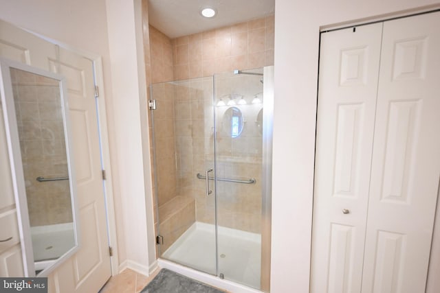 4501 Talcott Ter Unit Q, Perry Hall, MD 21128 - full bath featuring baseboards, a shower stall, and a closet