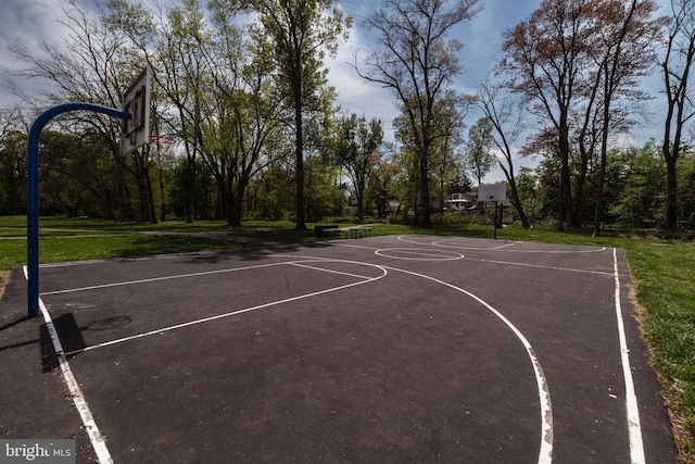 view of sport court with community basketball court