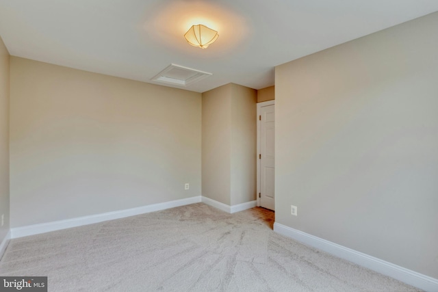 15201 Weiskopf Ct, Haymarket, VA 20169 - unfurnished room with attic access, baseboards, and carpet flooring