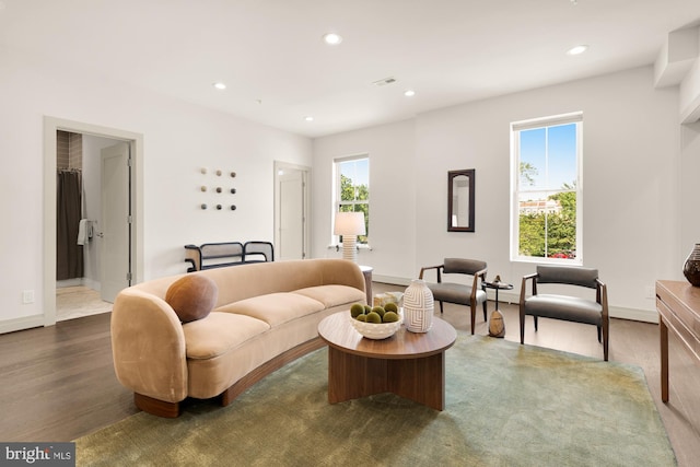 770 Park Rd NW Unit 201, Washington, DC 20010 - living area featuring recessed lighting and wood finished floors