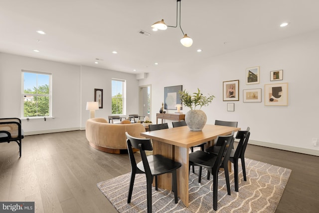 770 Park Rd NW Unit 201, Washington, DC 20010 - dining area with healthy amount of natural light, recessed lighting, and wood finished floors
